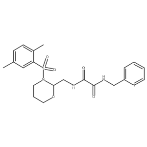 N1-((3-((2,5-dimethylphenyl)sulfonyl)-1,3-oxazinan-2-yl)methyl)-N2-(pyridin-2-ylmethyl)oxalamide Structure