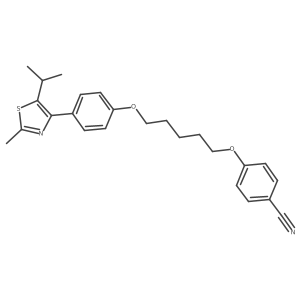 4-{5-[4-(5-Isopropyl-2-Methyl-1,3-Thiazol-4-Yl)-Phenoxy]-Pentoxy}-Benzonitrile结构式