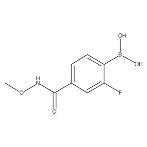 B-[2-Fluoro-4-[(methoxyamino)carbonyl]phenyl]boronic acid结构式