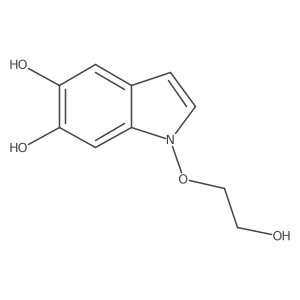 1-(2-Hydroxyethoxy)-1H-indole-5,6-diol结构式