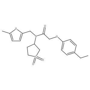 N-(1,1-dioxidotetrahydrothiophen-3-yl)-2-(4-ethylphenoxy)-N-[(5-methylfuran-2-yl)methyl]acetamide Structure