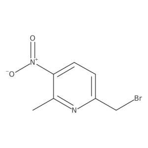 6-(Bromomethyl)-2-methyl-3-nitropyridine Structure