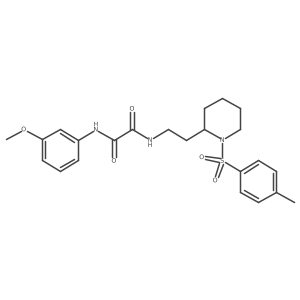 N'-(3-methoxyphenyl)-N-{2-[1-(4-methylbenzenesulfonyl)piperidin-2-yl]ethyl}ethanediamide Structure