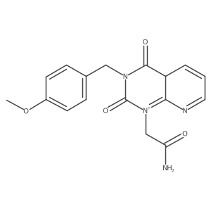 2-[3-[(4-methoxyphenyl)methyl]-2,4-dioxo-4aH-pyrido[2,3-d]pyrimidin-1-ium-1-yl]acetamide结构式