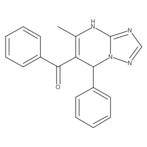 (5-Methyl-7-phenyl-4,7-dihydro[1,2,4]triazolo[1,5-a]pyrimidin-6-yl)(phenyl)methanone Structure