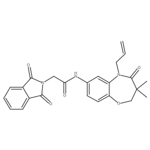 N-(5-allyl-3,3-dimethyl-4-oxo-2,3,4,5-tetrahydrobenzo[b][1,4]oxazepin-7-yl)-2-(1,3-dioxoisoindolin-2-yl)acetamide Structure