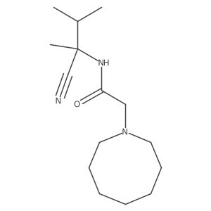 2-(azocan-1-yl)-N-(1-cyano-1,2-dimethylpropyl)acetamide Structure