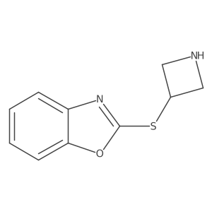 2-(Azetidin-3-ylthio)benzo[d]oxazole结构式