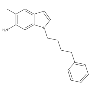 5-Methyl-1-(4-phenylbutyl)-1H-indol-6-amine结构式