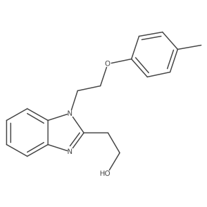 2-{1-[2-(4-methylphenoxy)ethyl]-1H-benzimidazol-2-yl}ethanol结构式