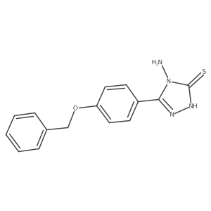 4-Amino-3-(4-(benzyloxy)phenyl)-1H-1,2,4-triazole-5(4H)-thione结构式