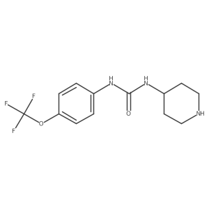 1-(Piperidin-4-yl)-3-(4-(trifluoromethoxy)phenyl)urea结构式