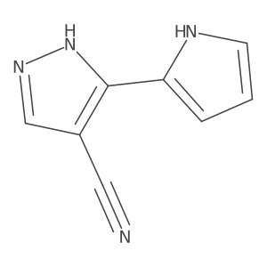 3-(1H-Pyrrole-2-yl)-1H-pyrazole-4-carbonitrile结构式