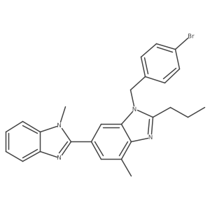 Debenzoic Acid Bromotelmisartan Structure