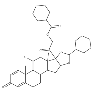 21-Desisobutyryl-21-cyclohexanoyl Ciclesonide结构式