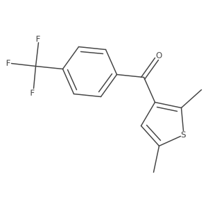 (2,5-Dimethylthiophen-3-yl)(4-(trifluoromethyl)phenyl)methanone结构式