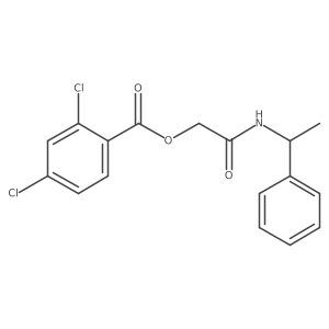 [(1-Phenylethyl)carbamoyl]methyl 2,4-dichlorobenzoate Structure
