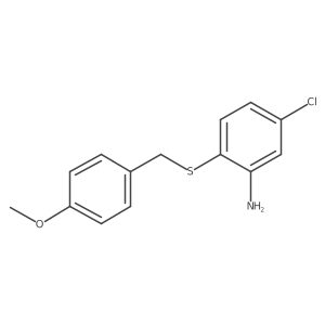 5-Chloro-2-(4-methoxybenzylsulfanyl)-phenylamine结构式