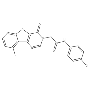 N-(4-chlorophenyl)-2-(9-fluoro-4-oxo[1]benzothieno[3,2-d]pyrimidin-3(4H)-yl)acetamide Structure
