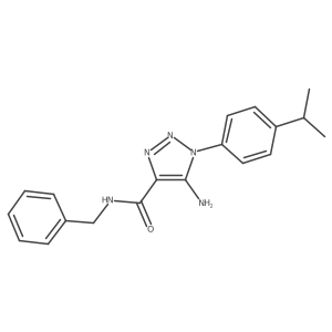 5-amino-N-benzyl-1-[4-(propan-2-yl)phenyl]-1H-1,2,3-triazole-4-carboxamide Structure