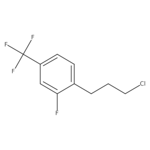 4-(3-Chloropropyl)-3-fluorobenzotrifluoride Structure