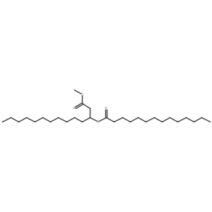 Methyl 3-[(1-oxotetradecyl)oxy]tetradecanoate Structure