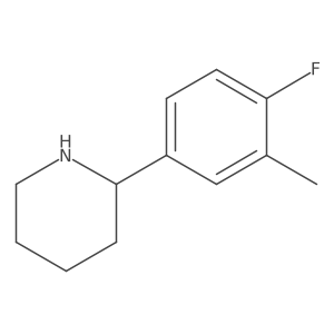 2-(4-Fluoro-3-methylphenyl)piperidine结构式