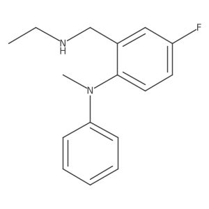 N-Ethyl-5-fluoro-2-(methylphenylamino)benzenemethanamine Structure