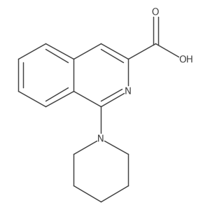 1-(Piperidin-1-yl)isoquinoline-3-carboxylic acid结构式