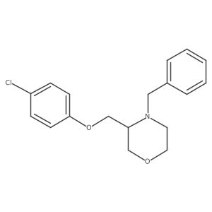 3-[(4-Chlorophenoxy)methyl]-4-(phenylmethyl)morpholine结构式