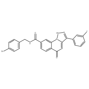 N-(4-bromobenzyl)-3-(3-fluorophenyl)-5-oxo-4,5-dihydro-[1,2,3]triazolo[1,5-a]quinazoline-8-carboxamide Structure