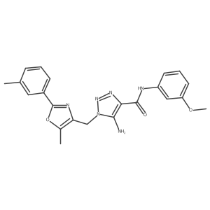 5-amino-N-(3-methoxyphenyl)-1-{[5-methyl-2-(3-methylphenyl)-1,3-oxazol-4-yl]methyl}-1H-1,2,3-triazole-4-carboxamide Structure