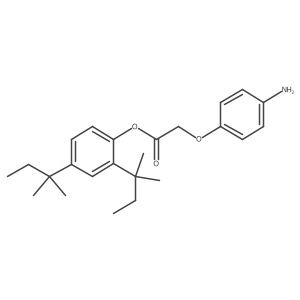 2,4-Bis(1,1-dimethylpropyl)phenyl 2-(4-aminophenoxy)acetate结构式