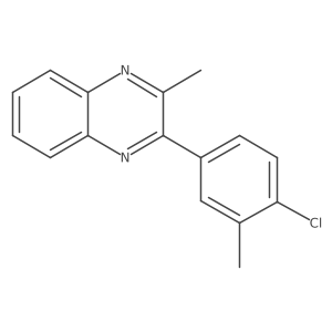 Quinoxaline,2-(4-chloro-3-methylphenyl)-3-methyl- Structure