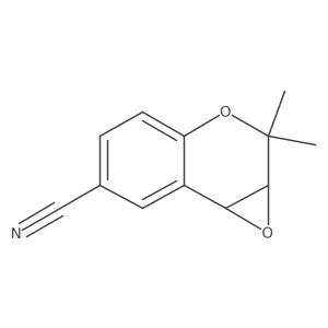 (1aR,7bR)-2,2-Dimethyl-1a,7b-dihydro-2H-oxireno[2,3-c]chromene-6-carbonitrile Structure