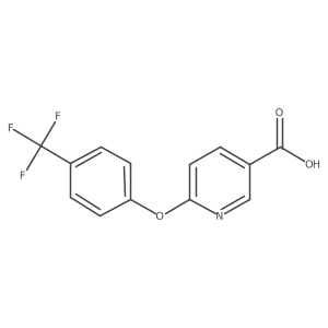 6-[4-(Trifluoromethyl)phenoxy]pyridine-3-carboxylic acid Structure