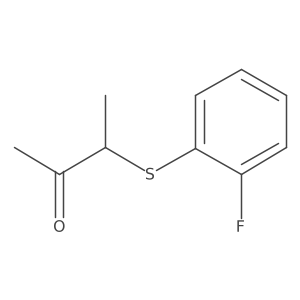 3-[(2-Fluorophenyl)sulfanyl]butan-2-one Structure