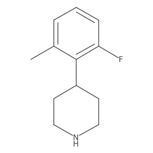 4-(2-Fluoro-6-methylphenyl)piperidine Structure