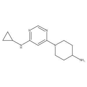 6-(4-aminopiperidin-1-yl)-N-cyclopropylpyrimidin-4-amine Structure
