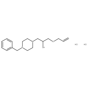 1-(Allyloxy)-3-(4-benzylpiperazin-1-yl)propan-2-ol dihydrochloride Structure