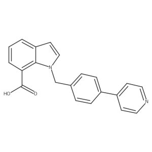 1-(4-(Pyridin-4-yl)benzyl)-1H-indole-7-carboxylic acid Structure