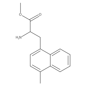 methyl (2S)-2-amino-3-(4-methylnaphthalen-1-yl)propanoate结构式
