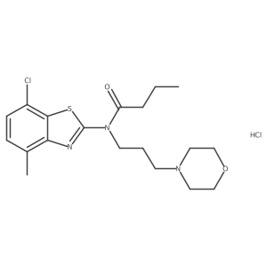 N-(7-chloro-4-methylbenzo[d]thiazol-2-yl)-N-(3-morpholinopropyl)butyramide hydrochloride Structure