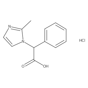 (2-Methyl-imidazol-1-YL)-phenyl-acetic acid hydrochloride结构式