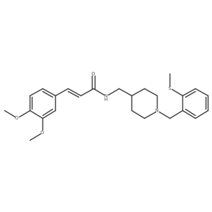 (E)-3-(3,4-dimethoxyphenyl)-N-((1-(2-(methylthio)benzyl)piperidin-4-yl)methyl)acrylamide Structure
