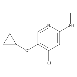 4-Chloro-5-cyclopropoxy-N-methylpyridin-2-amine Structure