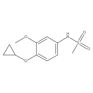 N-(4-Cyclopropoxy-3-methoxyphenyl)methanesulfonamide Structure