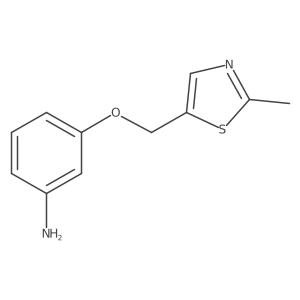 3-[(2-Methyl-5-thiazolyl)methoxy]benzenamine结构式