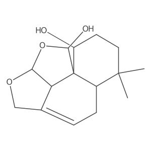 2H,9H-Benzo[e]furo[2,3,4-cd]isobenzofuran-8,9-diol, 4,4a,5,6,7,8,10a,10b-octahydro-5,5-dimethyl-结构式