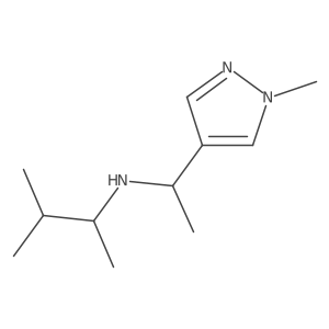 [1-(1-Methyl-1H-pyrazol-4-yl)ethyl](3-methylbutan-2-yl)amine Structure
